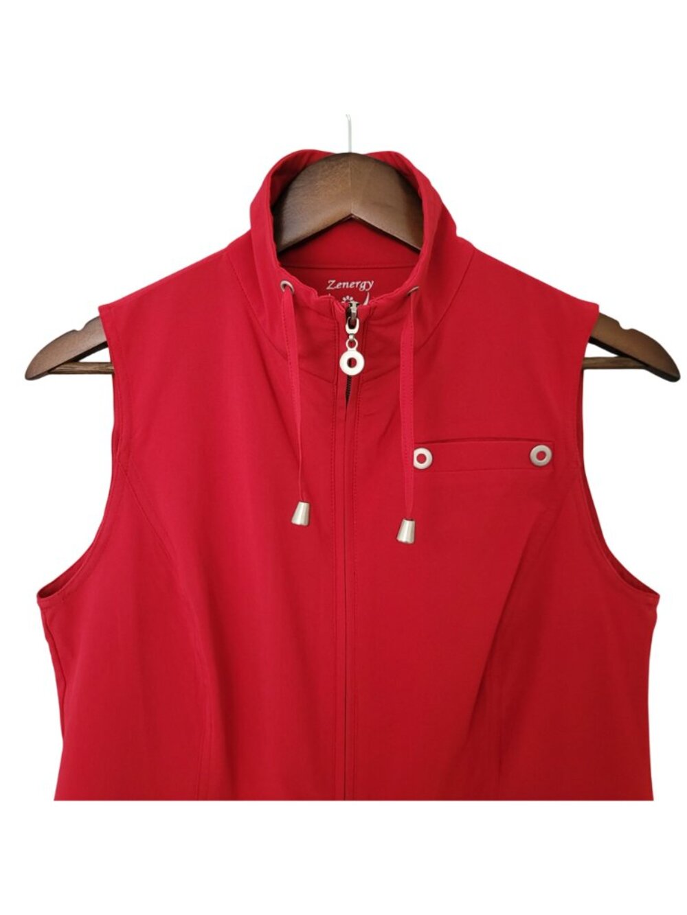 Zenergy By Chicos Zip-Up Sleeveless Vest Womens Size ) (US Small) Pockets - Picture 9 of 9